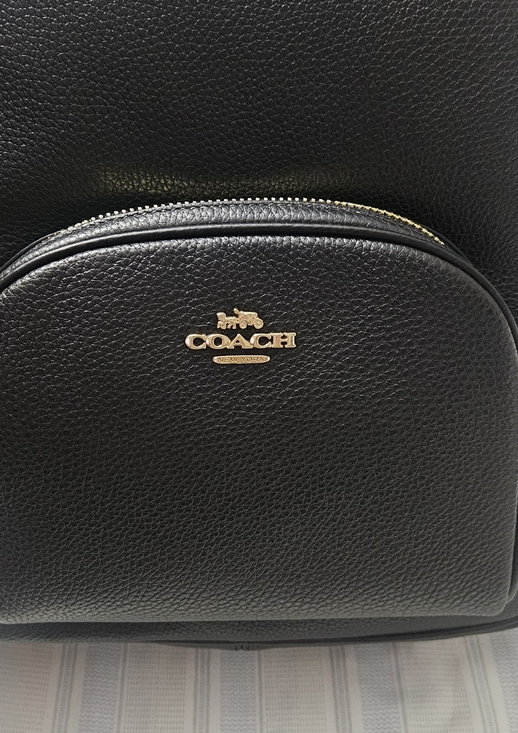 Coach Black Leather Backpack - Picture 3 of 14